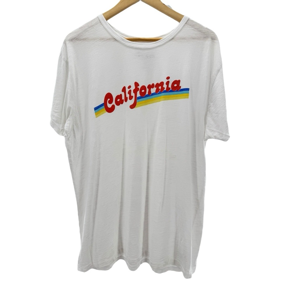 One Gun Ranch Malibu California Crewneck Short Sleeve Graphic T-Shirt White‎ XL